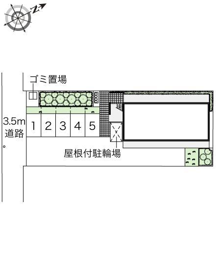 石津西(47051)の駐車配置図