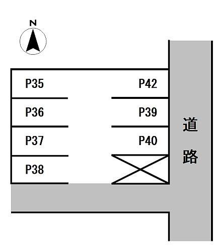 メゾン・ド・アンジュ第3駐車場の駐車配置図