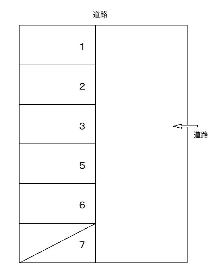 (72) 舟橋駐車場の駐車配置図