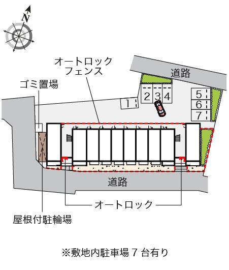 ミランダベル　エスポワール青葉(55845)の駐車配置図