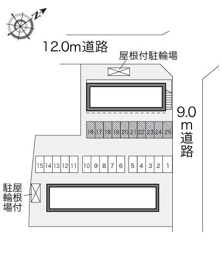 サニーハウスうるまⅡ(24940)の駐車配置図
