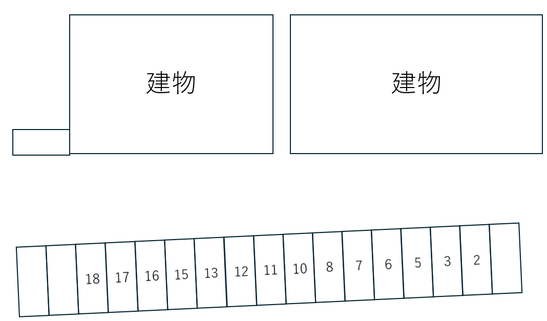 Ｐｒｏｇ　Ｓａｋｕｒａ　Ａの駐車配置図