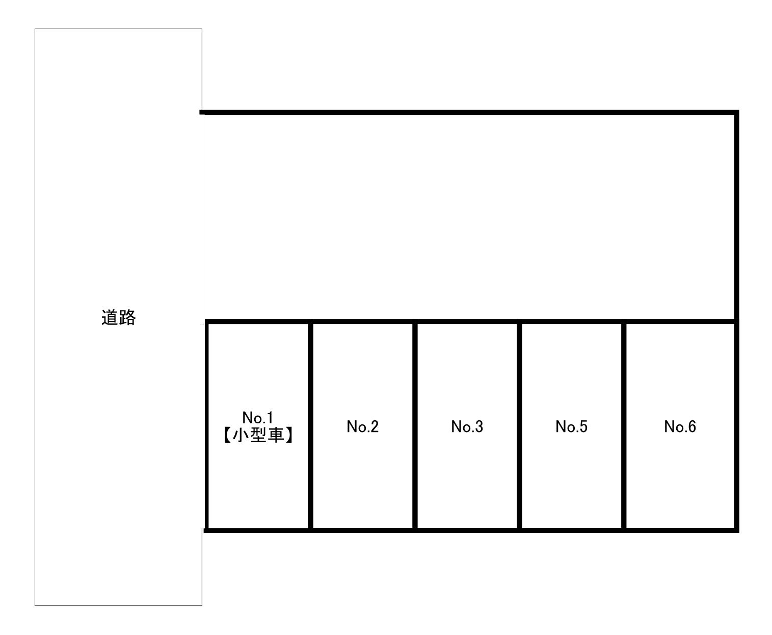 ODAパーキングの駐車配置図