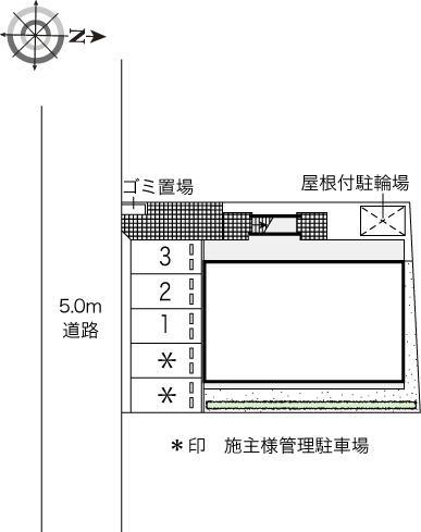 五女子(41642)の駐車配置図
