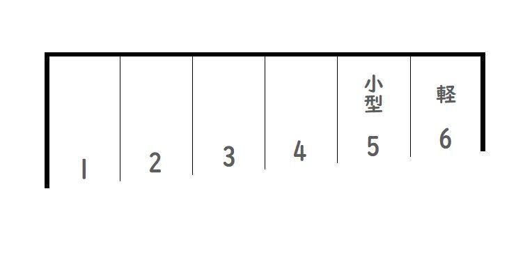 南郡元3番駐車場の駐車配置図
