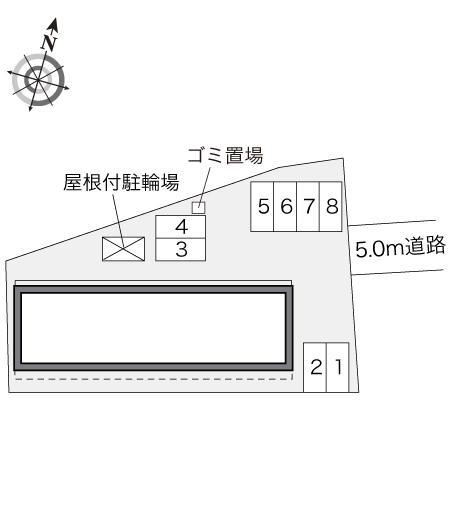 プラティーク昭島(29422)の駐車配置図