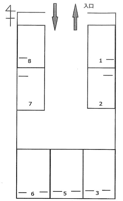P332の駐車配置図