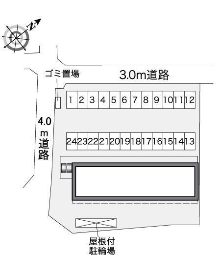 彦根後三条(38544)の駐車配置図