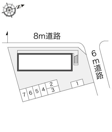 大木曽(13765)の駐車配置図