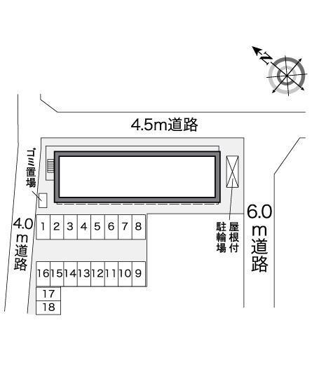 ミッドアイランド(26640)の駐車配置図