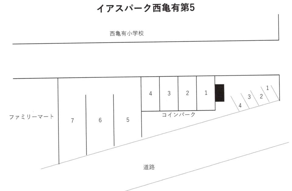イアスパーク西亀有第5の駐車配置図