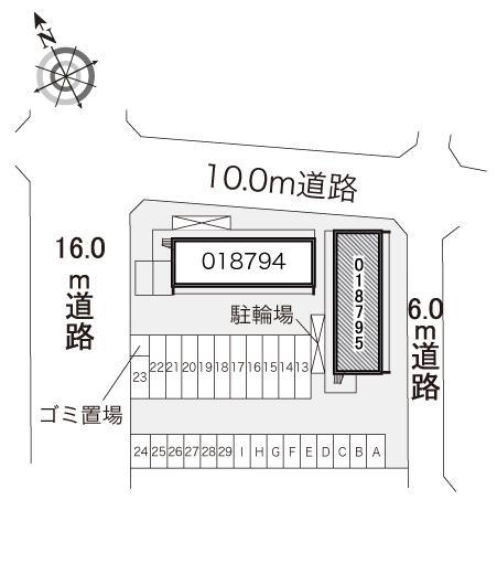 Ｅｆｉｎｉ　Ⅱ(18795)の駐車配置図