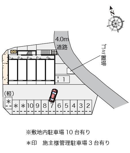 アセント小禄(55161)の駐車配置図