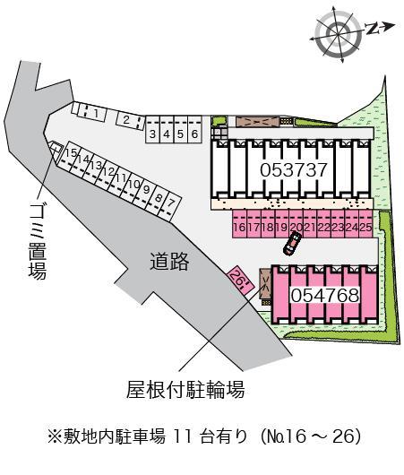 小鶴　二番館(54768)の駐車配置図