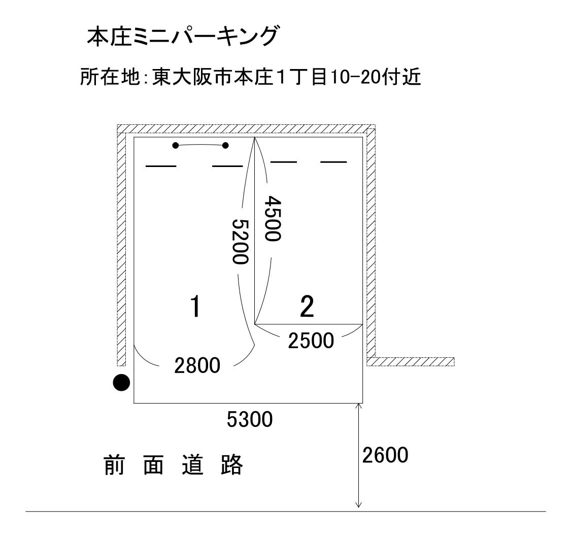 本庄ミニパーキングの駐車配置図