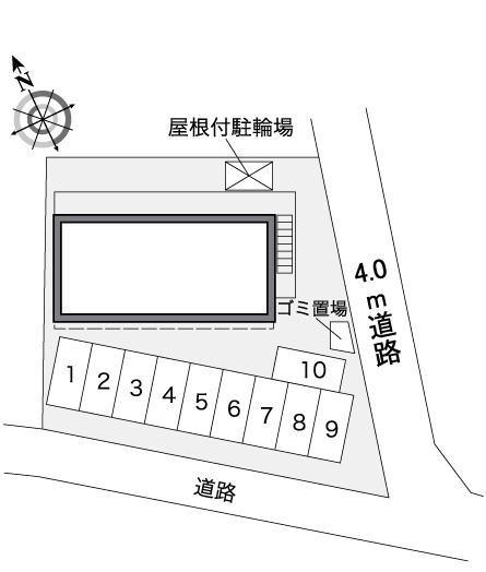 平沢Ⅱ(36259)の駐車配置図