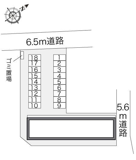 ながしま(21334)の駐車配置図