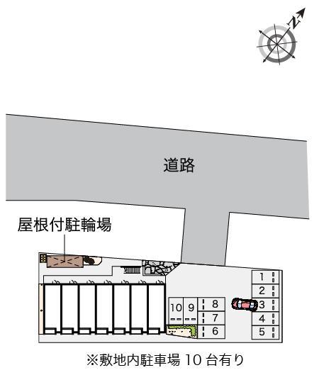 マリンＣＨＯＦＵ(53481)の駐車配置図