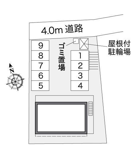 セゾンＫＡＭＯ(39976)の駐車配置図