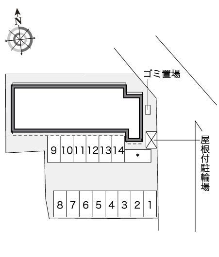 グレイスコート大石(41790)の駐車配置図