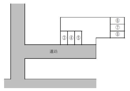 石川駐車場の駐車配置図