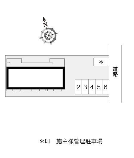 井上(7696)の駐車配置図