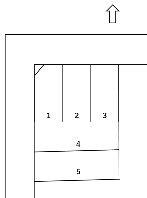 中村内方の駐車配置図