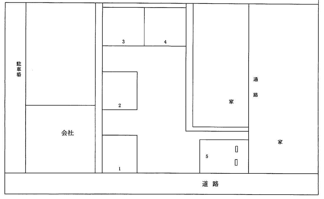 陣山第４パーキングの駐車配置図