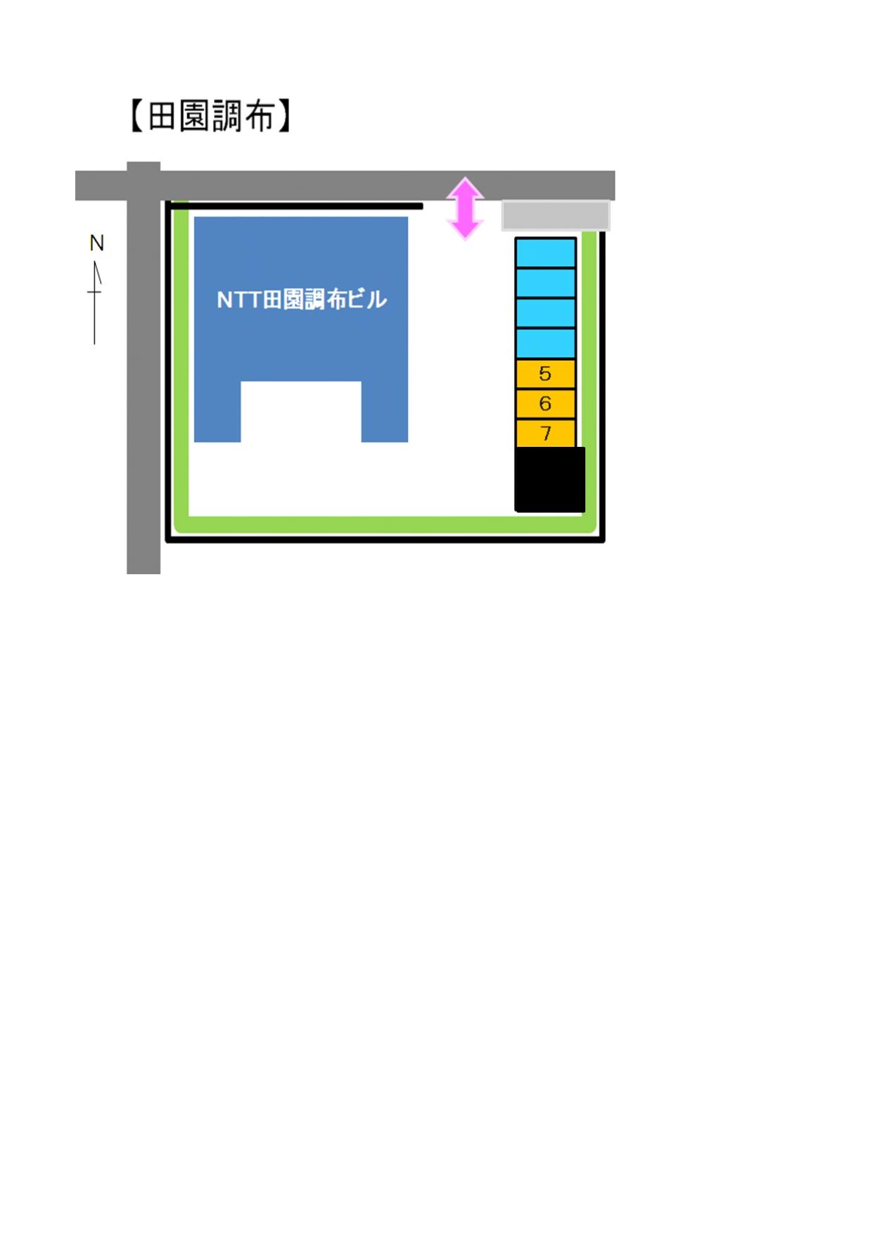 田園調布駐車場の駐車配置図