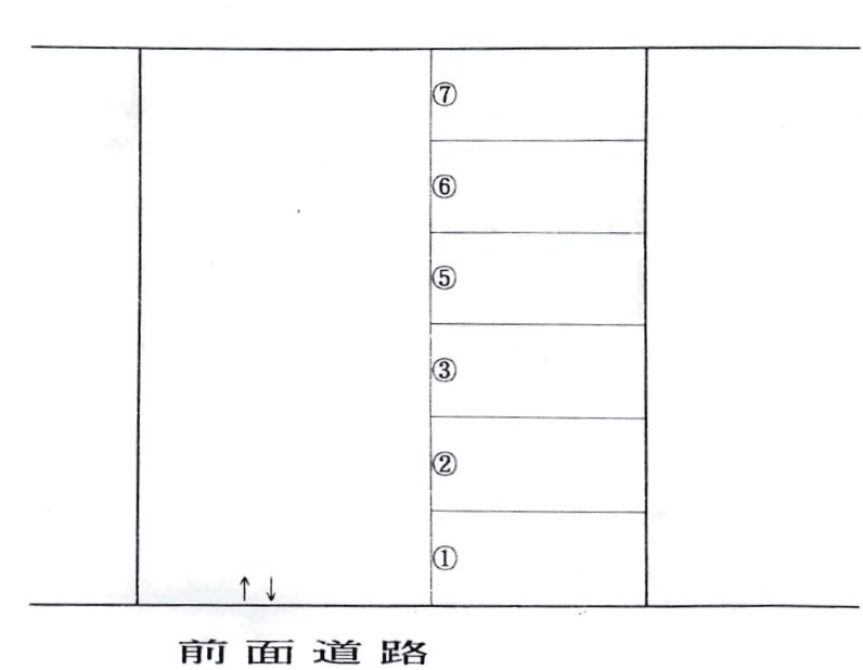 八田１丁目９駐車場の駐車配置図