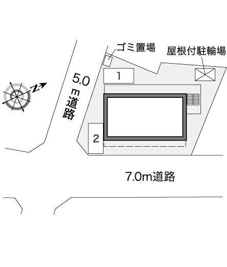 セロームＡ(37438)の駐車配置図