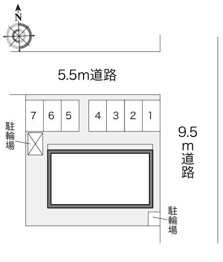 エクレール(24170)の駐車配置図
