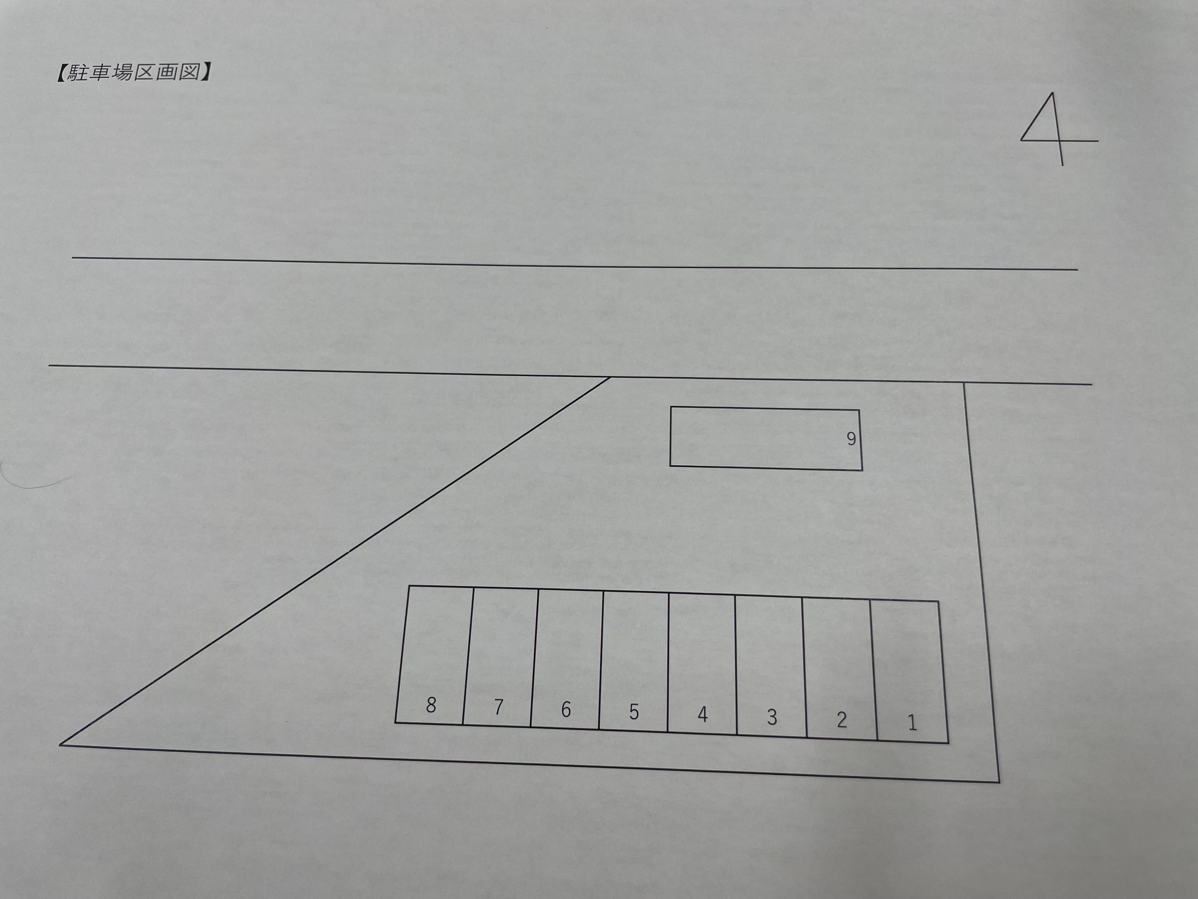 泉白川駐車場の駐車配置図