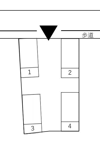 スカイコートパーキングの駐車配置図