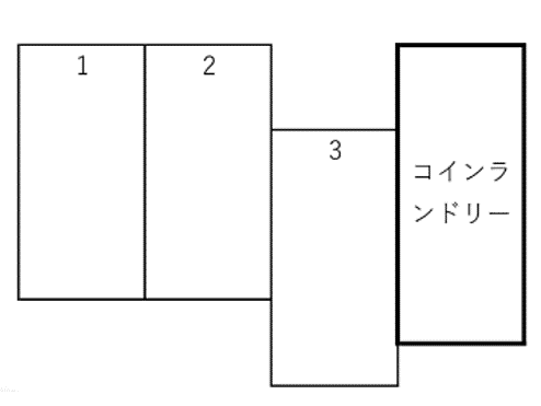 流川吉永ガレージの駐車配置図