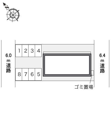 オスト　ガルテン(22233)の駐車配置図