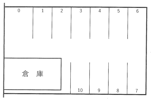 金剛寺駐車場の駐車配置図