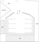 向原駐車場の駐車場