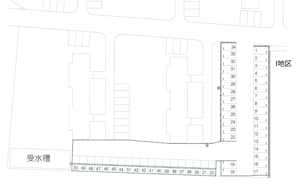 幸町_Ｉ地区の駐車配置図