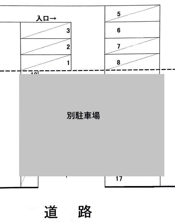 エミネンス桑野駐車場-1の駐車配置図