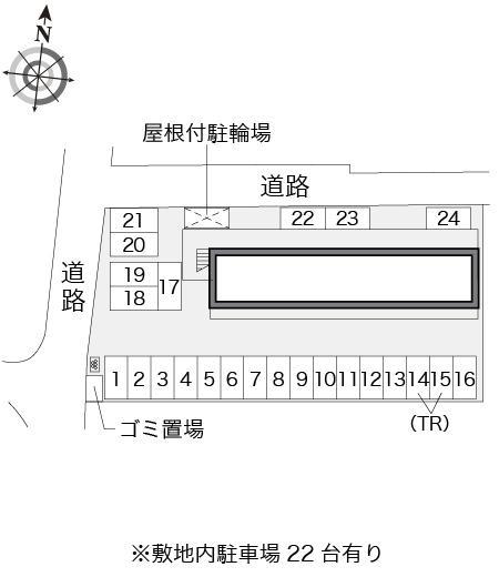 オアシス(13272)の駐車配置図