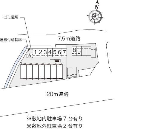 アーク(19742)の駐車配置図