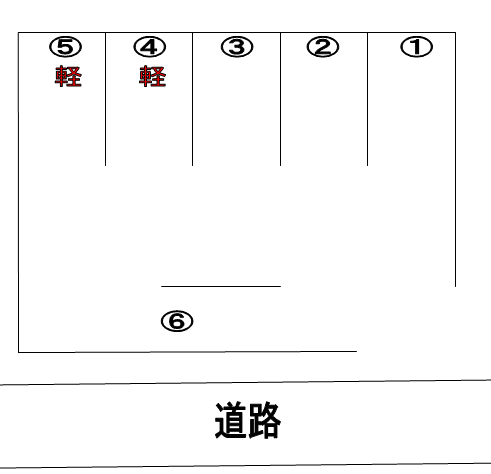 てだこパーキング前田三丁目の駐車配置図