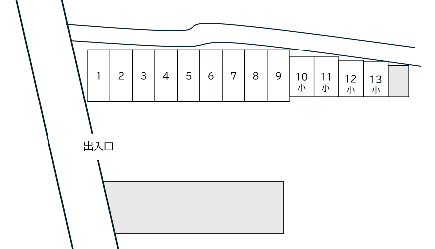 川久保駐車場の駐車配置図
