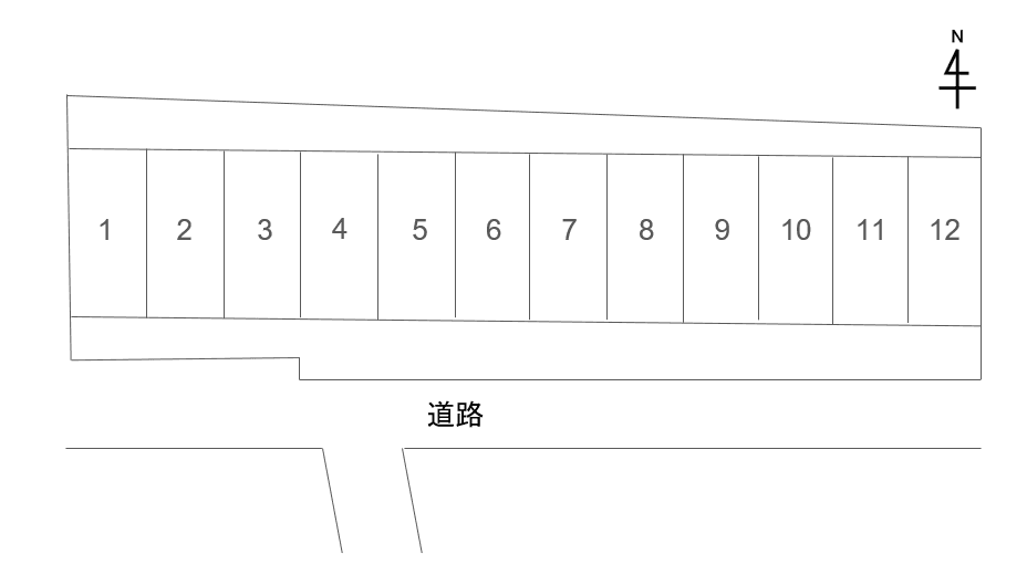高砂市曽根パーキングの駐車配置図