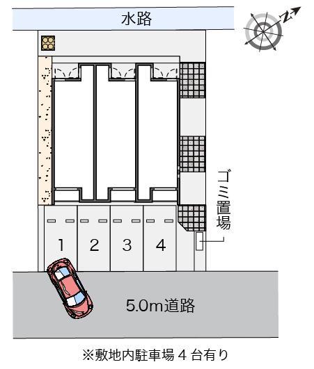 クレイノコンフィアンス(56195)の駐車配置図