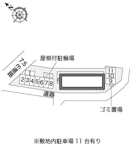 グランデューヨシダ(15420)の駐車配置図