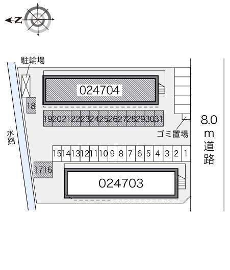 ＮＩＳＨＩＭＡＫＩ(24704)の駐車配置図
