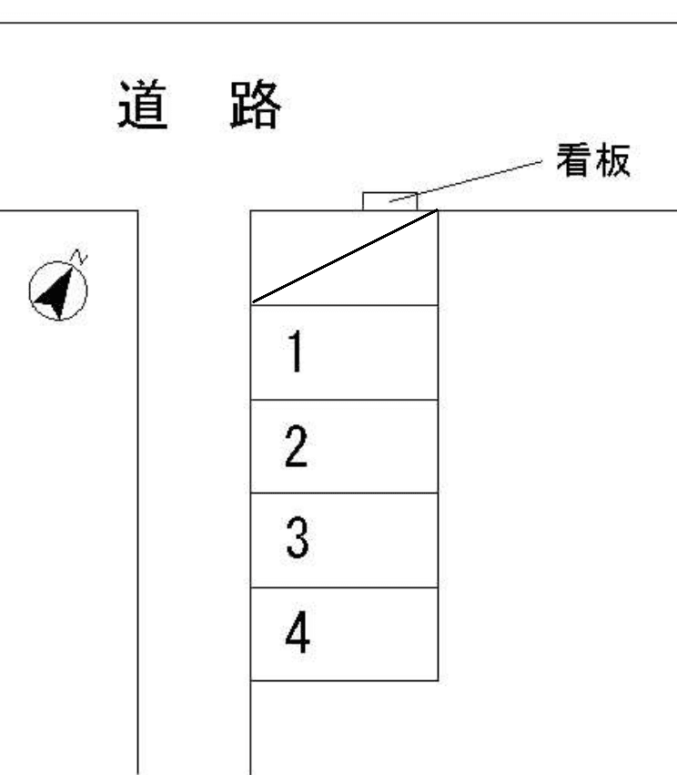 SOEDA駐車場の駐車配置図