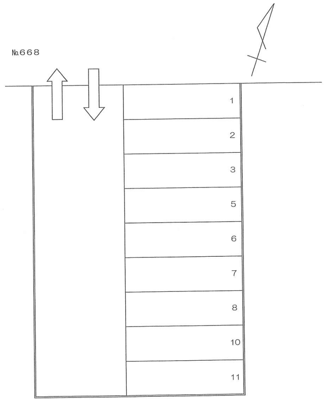 ６６８の駐車配置図